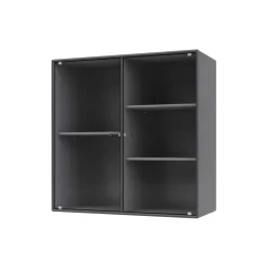 RIPPLE II vitrineskab, 36 coal