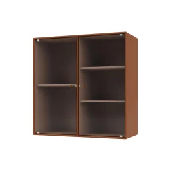 RIPPLE II vitrineskab, 146 hazelnut