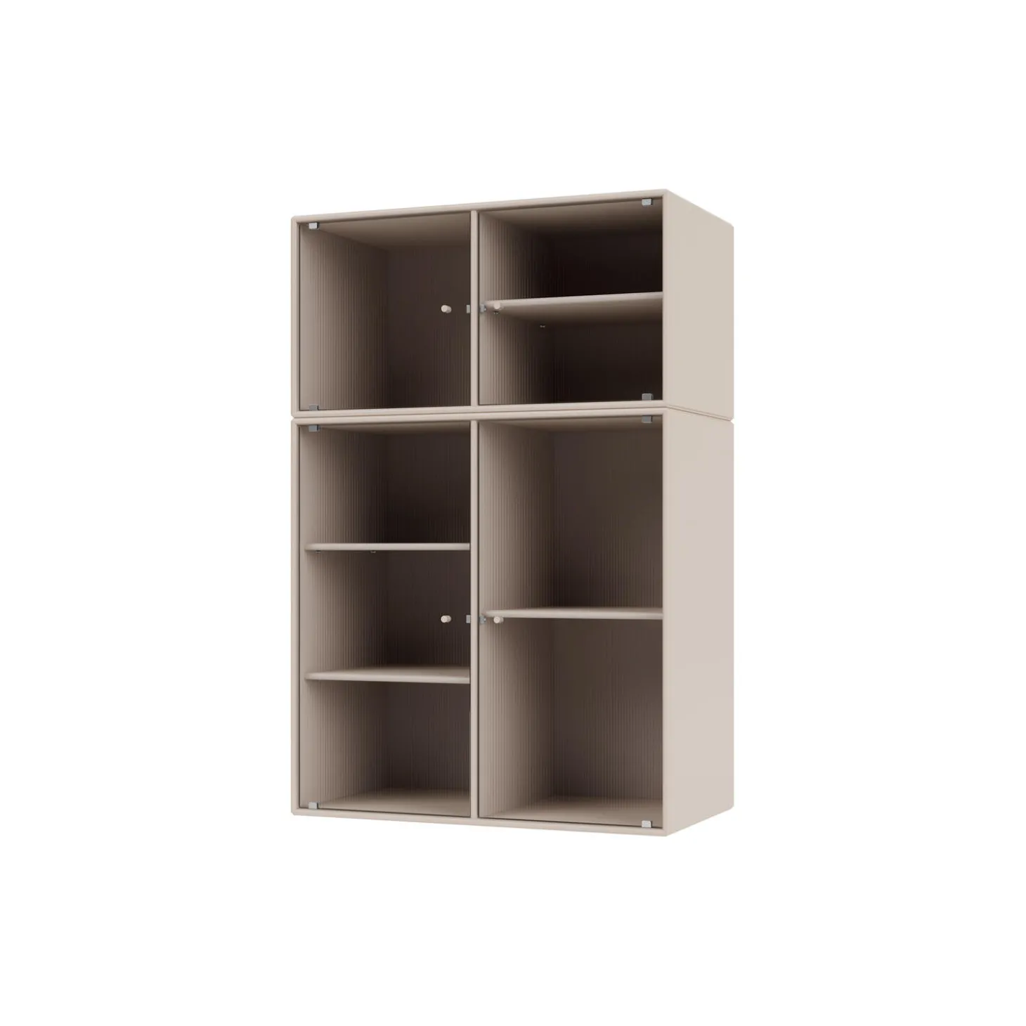 RIPPLE III vitrineskab, 168 clay