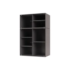 RIPPLE III vitrineskab, 35 coffee