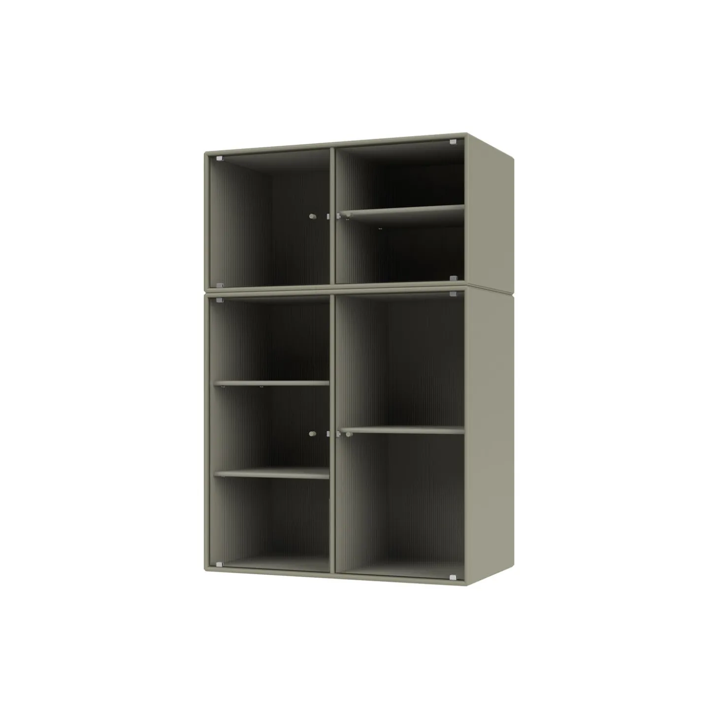 RIPPLE III vitrineskab, 144 fennel