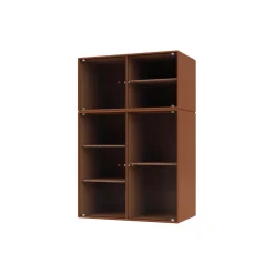 RIPPLE III vitrineskab, 146 hazelnut