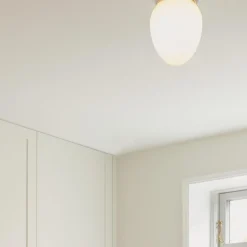 Rizzatto 171 Ceiling Lamp, satin silver/opal