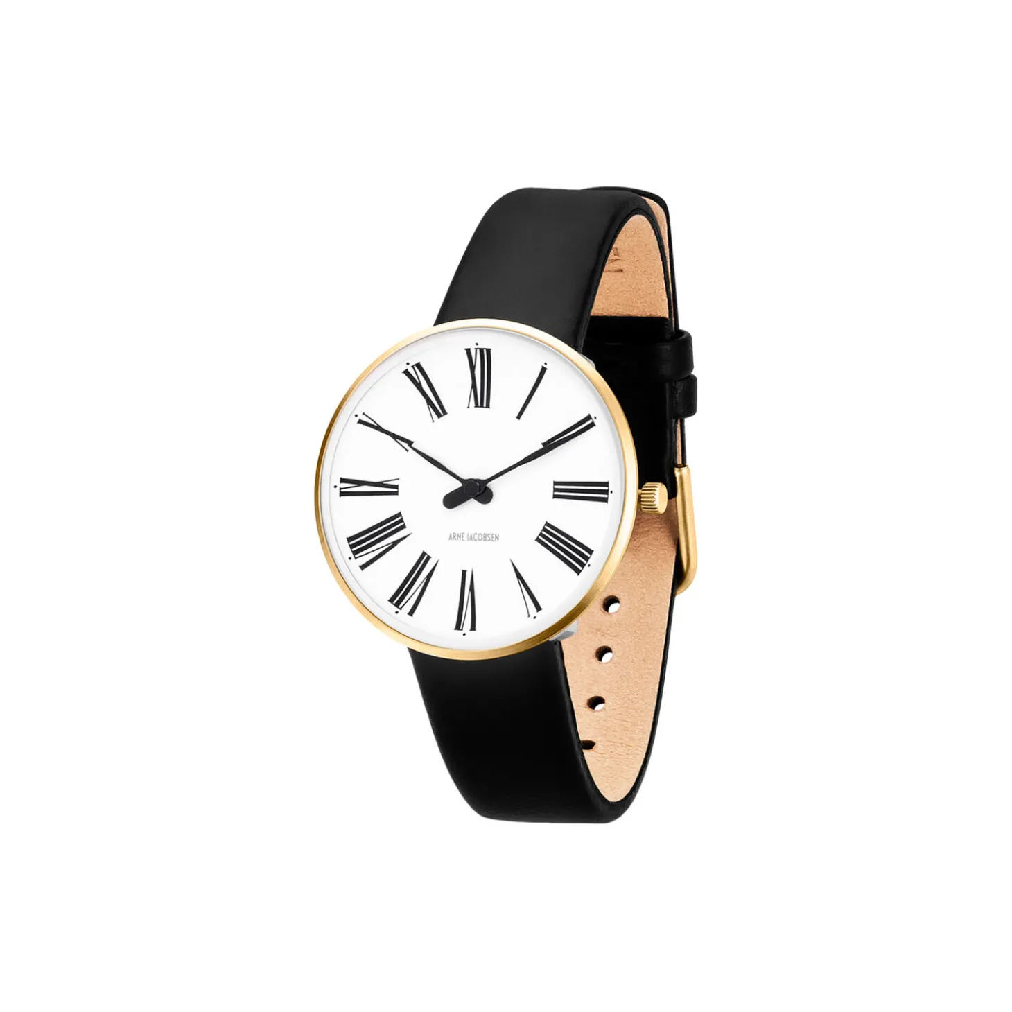 Roman armbåndsur, white/gold/black