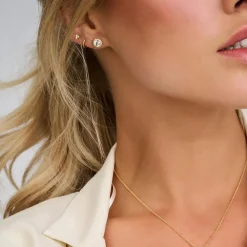 ROMANCE ØRERINGE, forgyldt