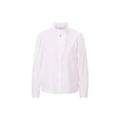 Romantic Cotton Blouse, white