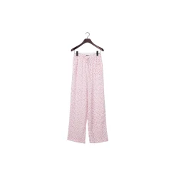 Rose Print Lyocell Pajama Set, rose pink print