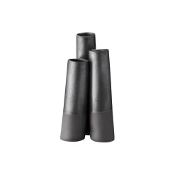 Rørvase 3 rør, sort