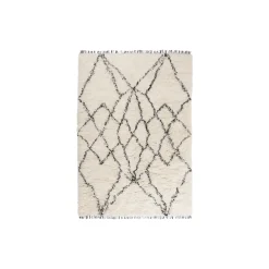 Ruffle gulvtæppe, black