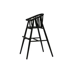 Saga højstol, sortlakeret eg