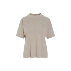 Saku kortærmet bluse, stone