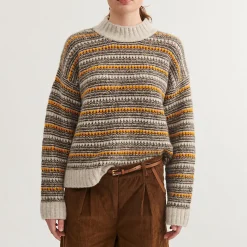 Sally High Neck, light grey mel-carafe-buckskin