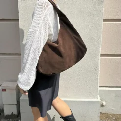 SamaraMBG Bag Suede, dark brown