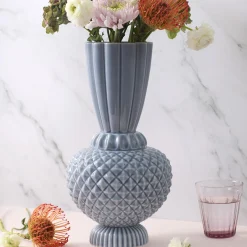 Samusrium Jumbobell vase, blå/grå