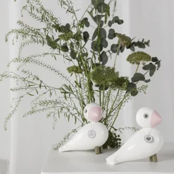 Sangfugl Love, hvid/rosa