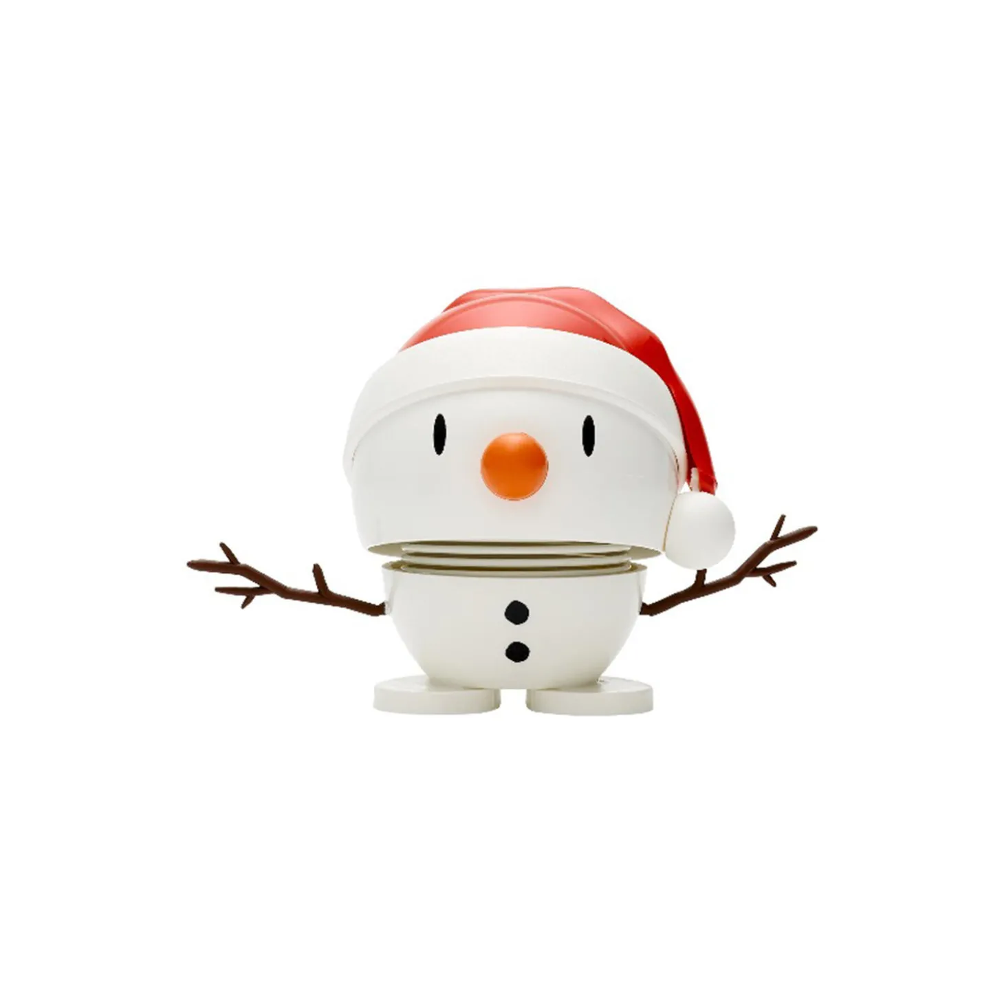Santa Snowman, white