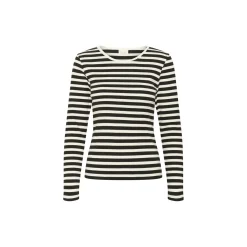 SassiaPW T-shirt s/s, black stripe