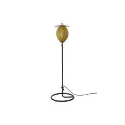 Satellite Outdoor Floor Lamp, mustard gold semi matt