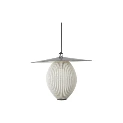 Satellite Outdoor Pendant, cream white semi matt