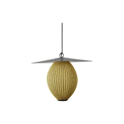 Satellite Outdoor Pendant, mustard gold semi matt