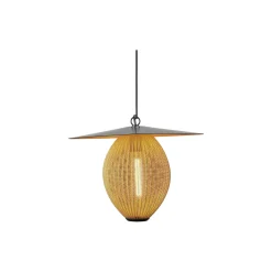 Satellite Outdoor Pendant, mustard gold semi matt