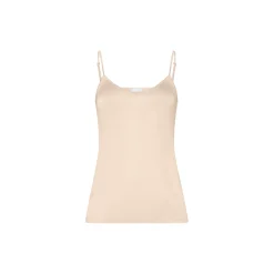Satin Deluxe Spaghetti Top, natural