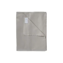 Satinvævet fladt lagen, lysegrå