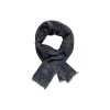 Scarf Wool, blue pattern
