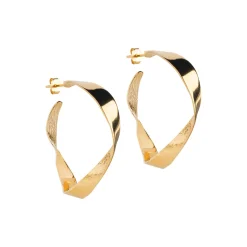 Scarlet Large Hoops