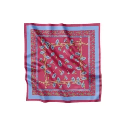 Scarlet Wildflower silketørklæde