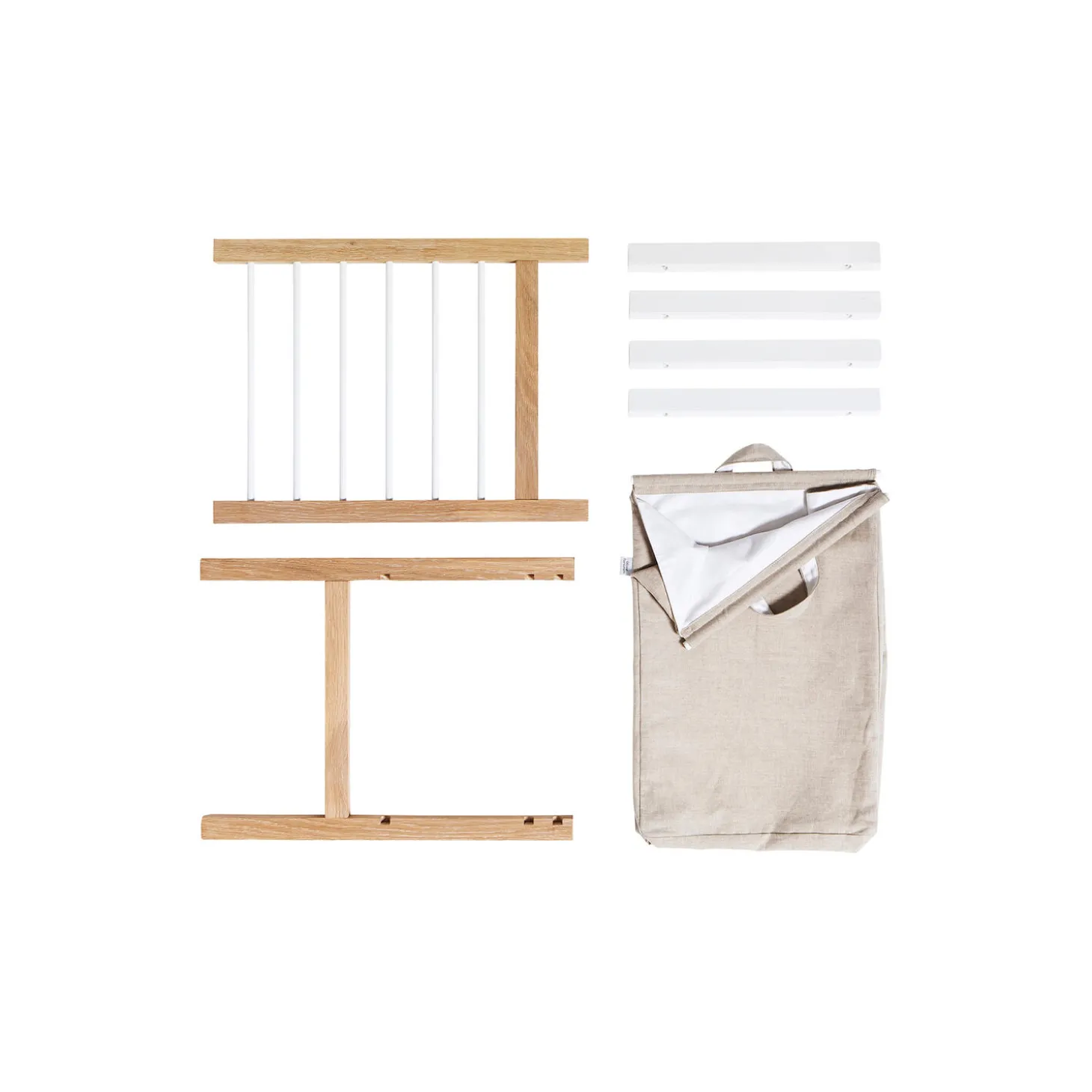 Seaside 2 udtræk & vasketøjspose til Seaside kommode og puslekommode med 6 skuffer