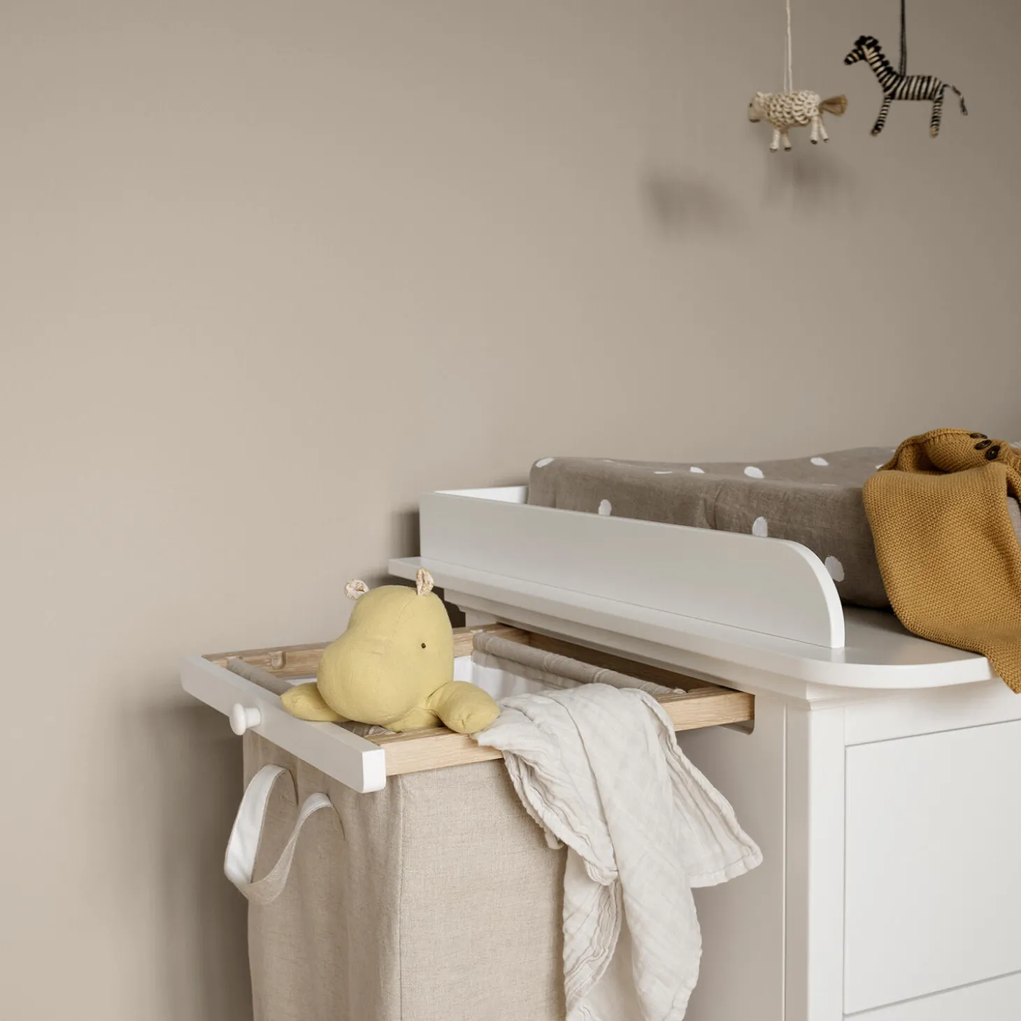 Seaside 2 udtræk & vasketøjspose til Seaside kommode og puslekommode med 6 skuffer