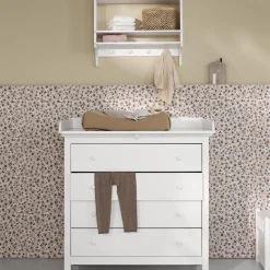 Seaside boghylde med knager