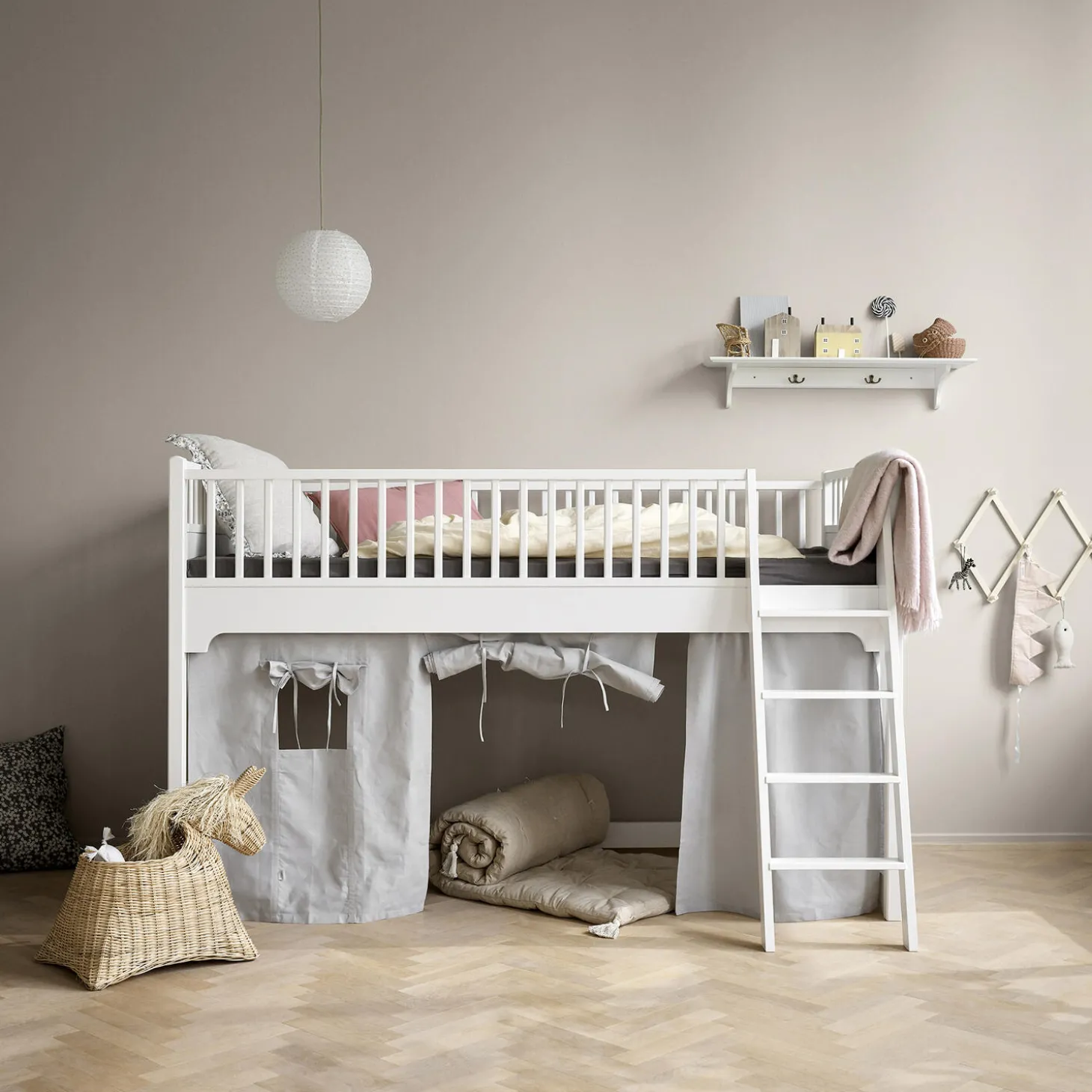 Seaside Classic forhæng, grå