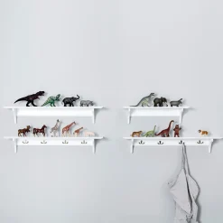 Seaside hylde med kroge, 90x20 cm