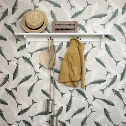 Seaside hylde med kroge, 60x20 cm