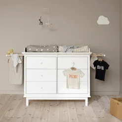 Seaside puslekommode med 6 skuffer