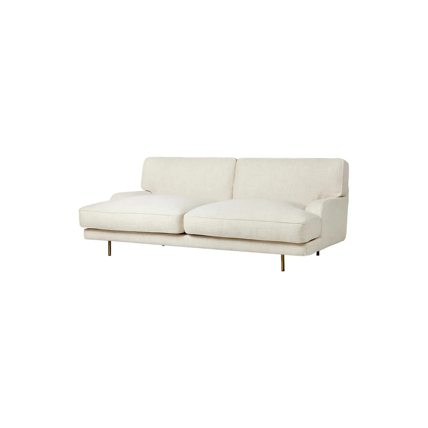 2-seater Flaneur Sofa, Limonta 15/antique brass