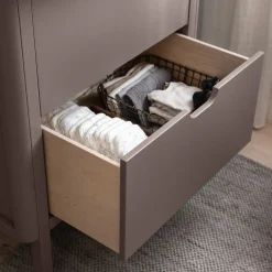 Sebra puslebordet med skuffer, jetty beige