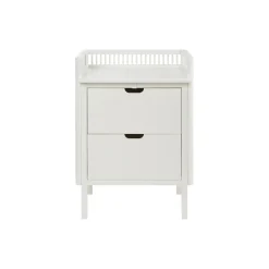Sebra puslebordet med skuffer, classic white