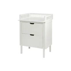 Sebra puslebordet med skuffer, classic white