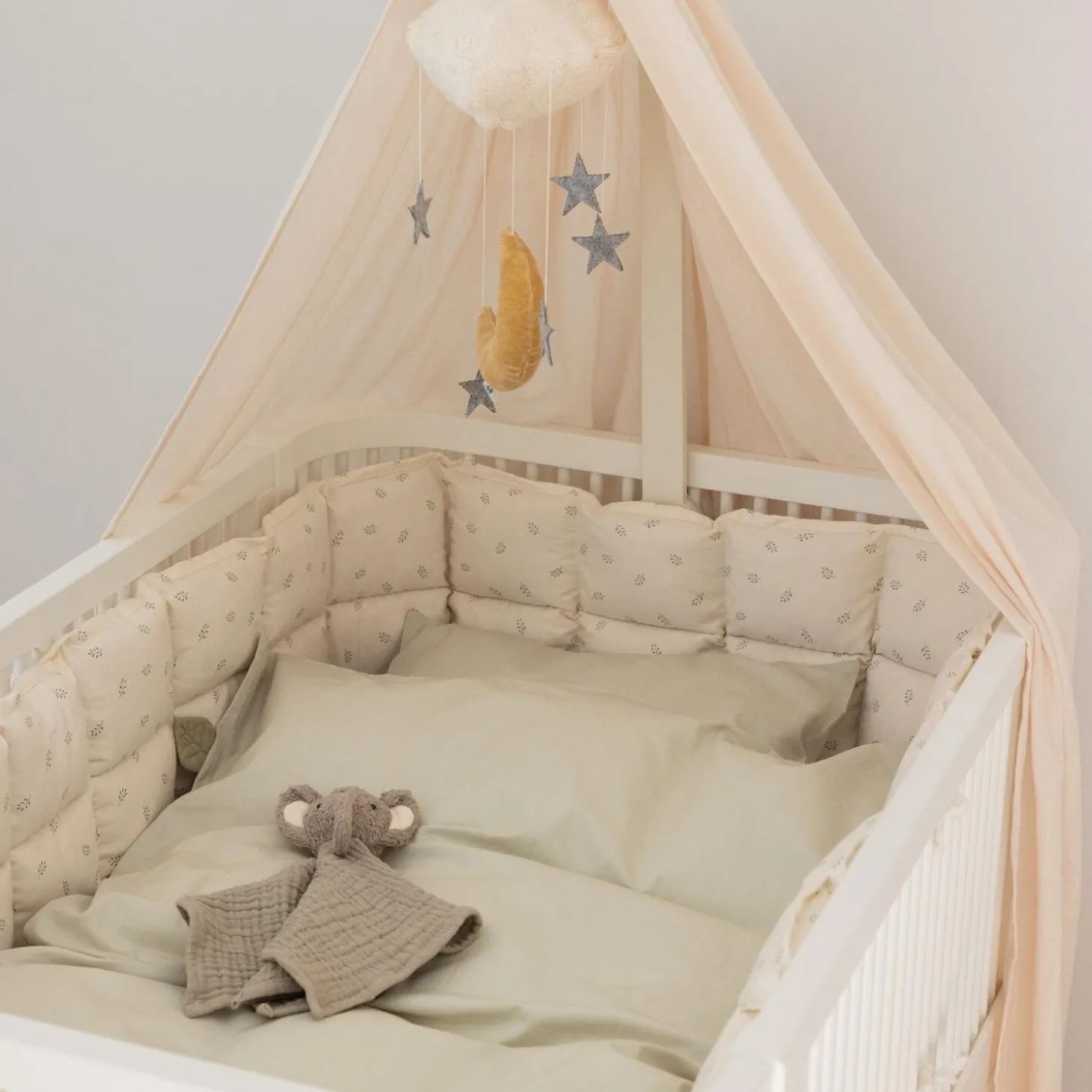 Sebra Sky sengehimmel, birchbark rose