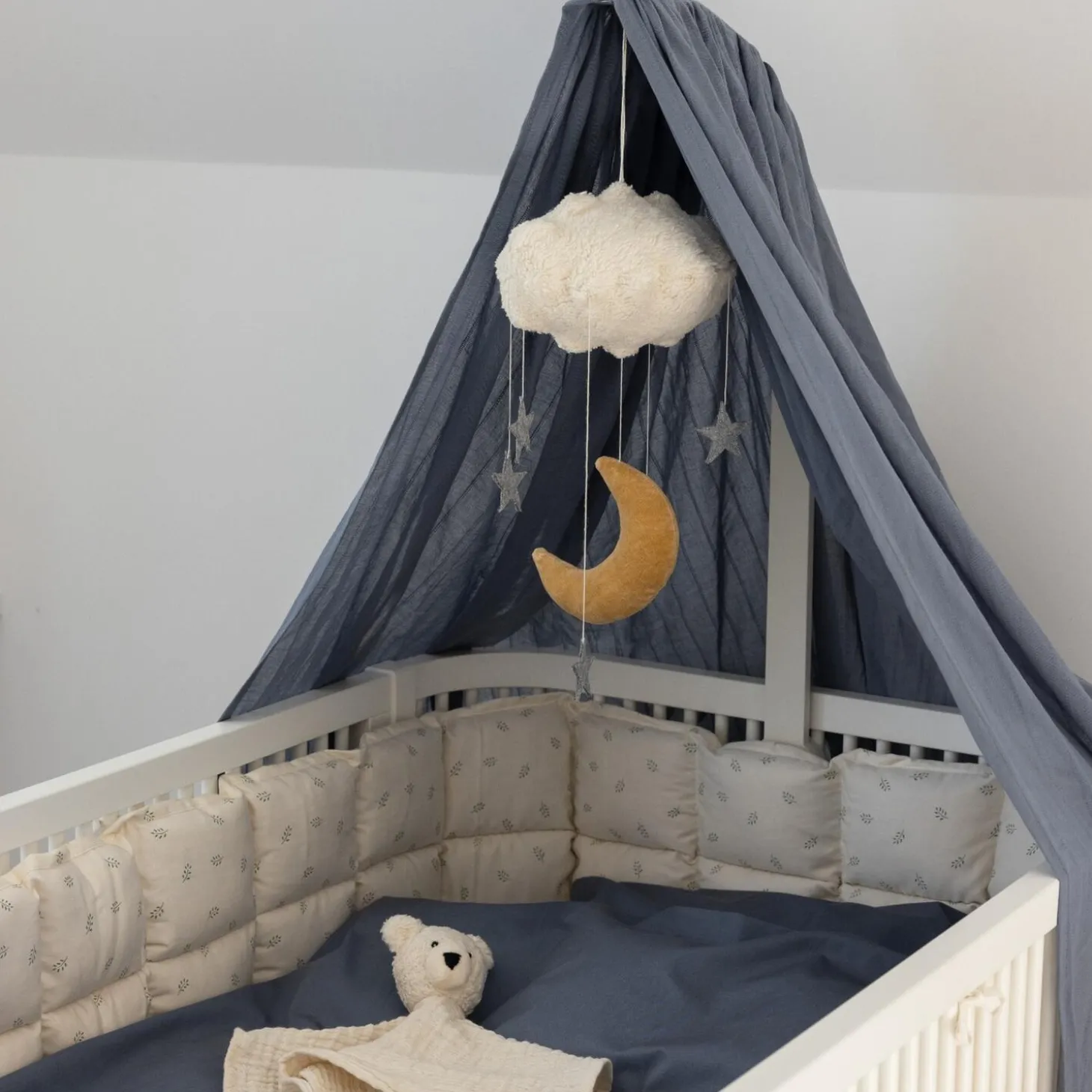 Sebra Sky sengehimmel, forest lake blue