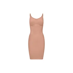 Second Skin Slip Dress, tan