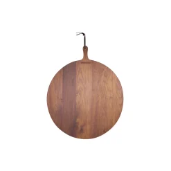 Serveringsbræt rundt, valnød