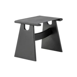 Seto Stool, black lacquered oak/black