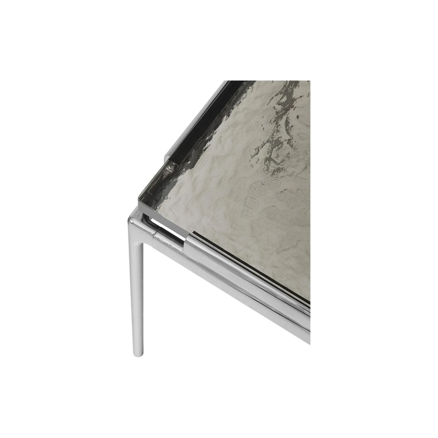 Sett LN11 Coffee Table, smoked glass/dark chrome