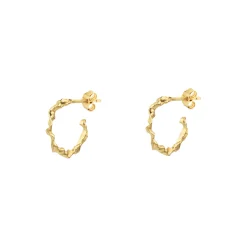 SHAMAN HOOP ØRERINGE S, forgyldt