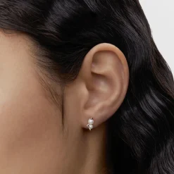 Shibuya Ni Stud, silver