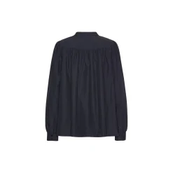 Shirt With Gather, dark indigo